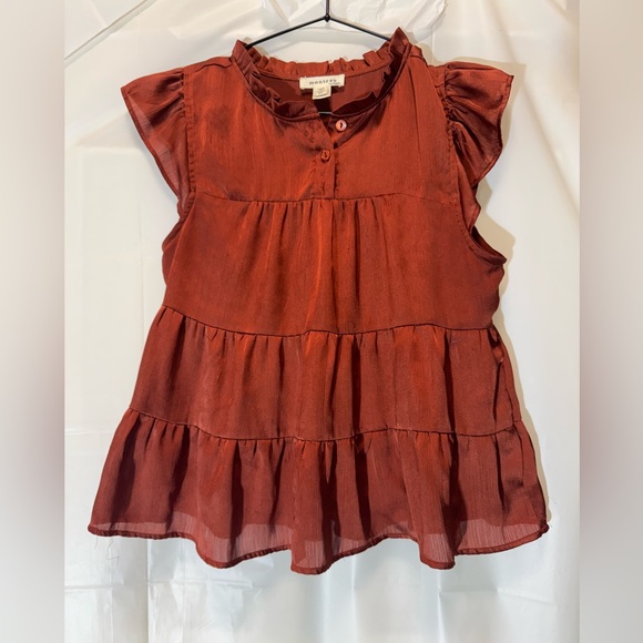 Women’s Western Ruffle Blouse - Picture 1 of 6